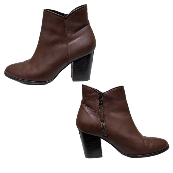 Thursday Boot Company Uptown Heeled Ankle Bootie Brown Size 9.5 - Picture 2 of 10